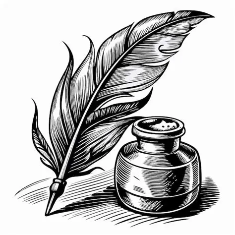 Quill and ink
